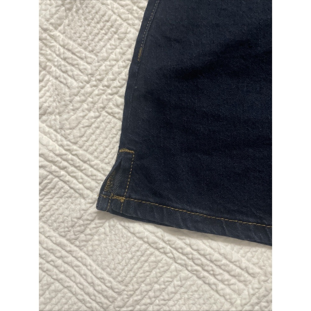 Wild Fable Denim Shorts Size 4 Dark Wash Mid Rise Midi 4" Inseam Low Stretch NWT - Picture 6 of 10
